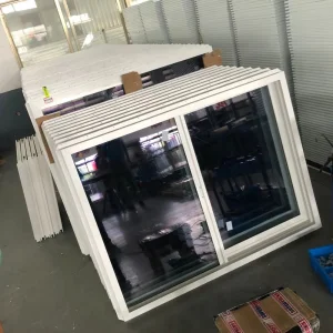 Soundproof Windproof Hurricane Impact Glass UPVC windows Single Double Glazed Vinyl Sliding PVC Windows