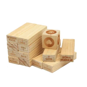 Factory Quality Customizable Packaged Wooden Stacking Tumbling Tower Building Blocks Game Board Puzzle Natural Color Party