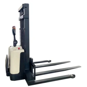 Double Reach Flexible Maneuverability Walkie Semi Electric Pallet Stacker
