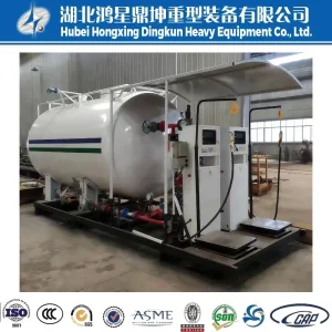 ASME Certified Skid-Mounted LPG Station Portable Fuel Dispenser with Tank