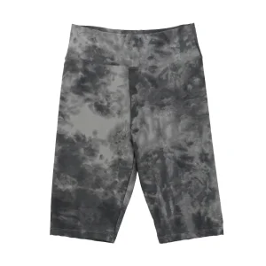 Wholesale Women's brushed Imitation tie-dye print short legging Manufacturers, Factory