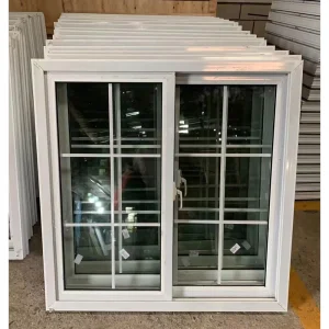 Durable UPVC/PVC Double Glazed Windows Factory Wholesale Tempered Glass Aluminum Casement Swing Soundproof Window PVC