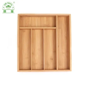 Bamboo Silverware Drawer Organizer