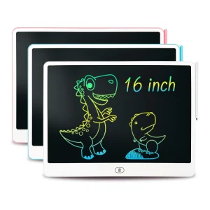 16 Inch LCD Writing Board Educational Kids Drawing Tablet Memo Pad Style For Travel & Home Use Gift For Children