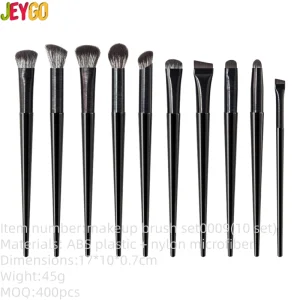 Customized 10-Piece Makeup Brush Set
