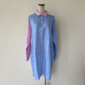 Vestido Casual de Malha com Manga Longa
