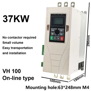 3 Fase 380V Arrancador Suave 37kw 50HP con Bypass para Uso Industrial de Alta Carga
