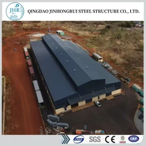 Prefabricated Metal Design Manufacturer Workshop/Garage Frame Painted Steel Structure with H Beam/Purlin/Bolt/Wall Panel