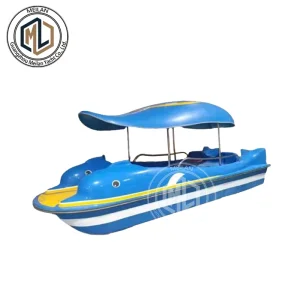 20 - Year Manufacturer 4 - Person Dolphin Pedal Boat, Wear - Resistant &amp; Eco - Friendly, Ideal for Water Parks &amp; Resorts
