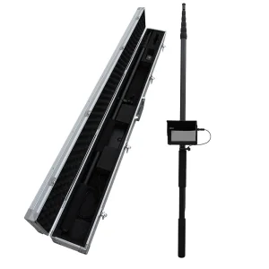 10 Meter Long Telescopic Pole Video Inspection Camera System for High Buliding, Ceiling Roof, Bridge Checking