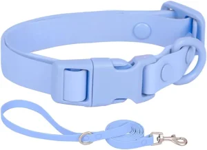 Conjunto de Coleira e Guia para Cachorro à Prova d'Água