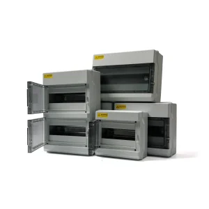 Sh Series IP65 Rated Electrical Junction Box Plastic Waterproof Modular Circuit Breaker MCB Distribution Box for EV Charger Protection