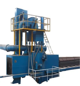 Roller Conveyor Shot Blasting Machine for Steel Plate H Beam Steel Pipe Surface Cleaning