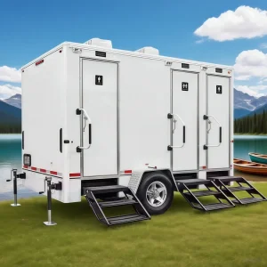 Luxury Durable Portable Bathroom Units with Mobile Toilet Trailer for Camping Adventure