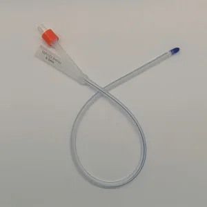Catéter de silicona premium de dos vías para soluciones de drenaje de vejiga