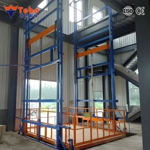 Wall-Mounted Hydraulic Cargo Lift Vvvf Industrial Vertical Freight Goods Elevator for Warehouse