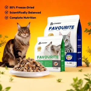 Comida para Gatos Artículo de Alta Venta 50% Gránulos de Carne y Hueso Crudos Liofilizados con Alta Palatabilidad