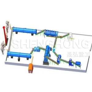 Poultry Animal Waste Chicken Cow Manure Organic Fertilizer Granulator Production Line