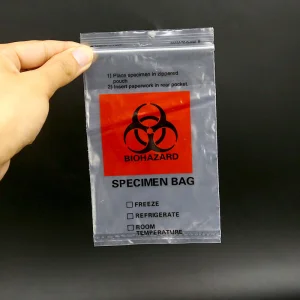 Customized Three-Layer Biological Specimen Transport Baq Zip Lock Bag Biohazard Sample