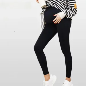 Leggings de yoga de maternidad para mujer, sin costuras, de cintura alta