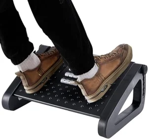 Office Work Under Desk Non-slip Footrest Stool Up Down Adjustable Massage Texture And Roller Foot Ottman Rest Stool