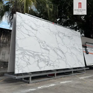 3200X1600 3000X1000 1200X2600 3mm 6mm 12mm 20mm Calacatta White Marble Natural Engineered Quartz Sintered Stone Slab Quartz Stone Slab