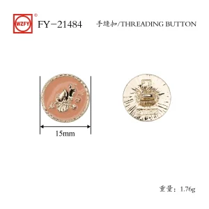 China FY-21062#Threading Button for Sewing Vintage Buttons,for Blazer,Suits,Sport Coat,Uniform,Jacket Factory, Companies
