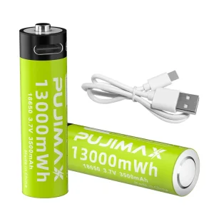 PUJIMAX Portable 1pcs 3.7v Lithium Ion Batteries
