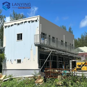 Prefabricated Two-story Dormitory Steel Structure Car Wash Steel Structure Building in Seychelles From Manufacture Low Cost