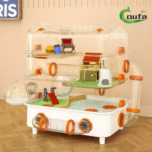 Luxury Large Space Plastic Hamster Cage