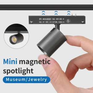 DC 12V Mini Magnetic LED Shelf Lighting LED Cabinet Track Light