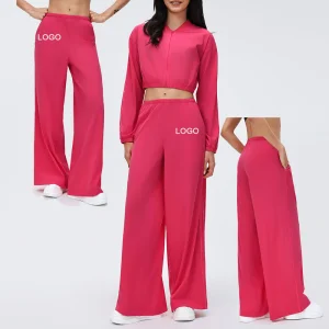 Spring High Waist Loose Wide Leg Pants
