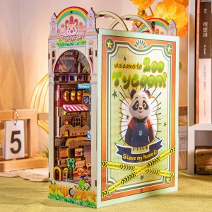 Cartoon Animal DIY Miniature Book Nook Kit