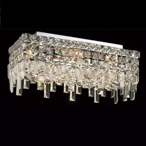 Flush Mount Chandelier Crystal