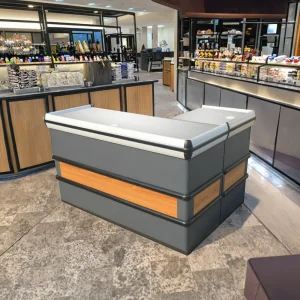 Supermarket Cash Counter Metal Bar Counter