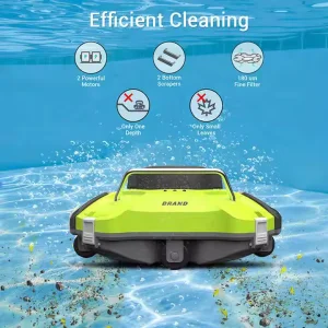 Glgw Cordless Automatic Swimming Pool Cleaning Robotic Vacuum Inground Pool Vacuum Cleaner