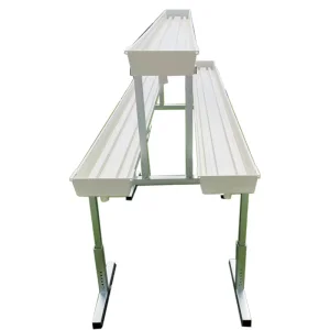 Strawberry Grow PVC Greenhouse Accessories PVC Nft Gutter System Hydroponics Strawberry Gutter