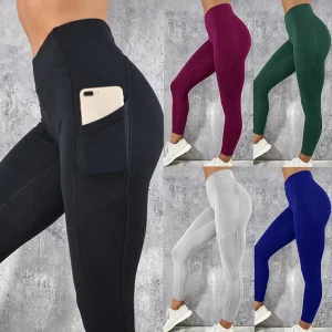 High Waist Yoga Leggings with Pockets