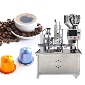 Automatic Rotary Nespresso Drip Coffee Capsule Pods Powder Filling Sealing Packing Machine
