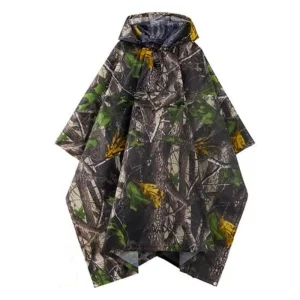 Breathable Outings Rain Poncho Waterproof Lightweight Non-Disposable Hi-Vis Rain Cape