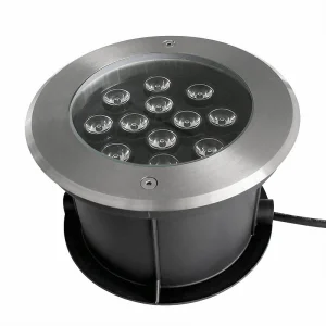 12W DMX RGB/Single Color LED IP68 Waterproof Stainless Steel Underwater Spot Light For Swimming Pool &amp; Landscape