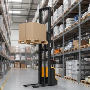 1.5t 3m Hydraulic Full Electric Powered Walkie Pedestrian Pallet Stacker Electric Stacking