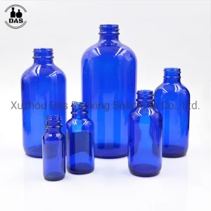 15ml 30ml 60ml 120ml 250ml Pharmaceutical Amber Blue Green Clear Glass Boston Round Beverage Bottle