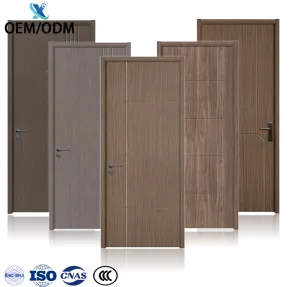 Waterproof Faced MDF PVC WPC Eco-friendly Sliding Door
