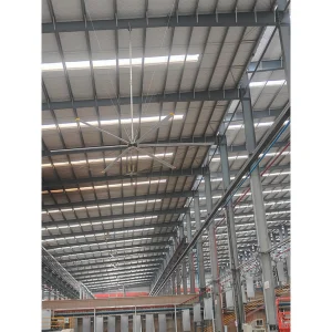 Factory Warehouse Ventilation Low Speed Energy Efficient Large Diameter Hvls Fan DC Permanent Magnet Synchronous Motor Industrial Ceiling Fan