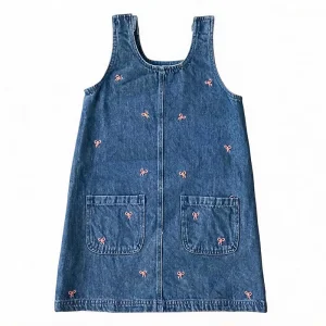 Girls Summer Sleeveless Denim Dress