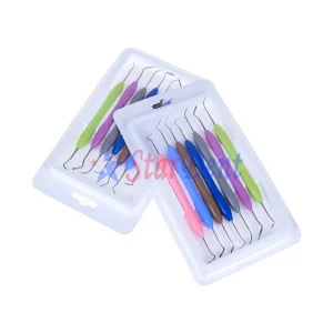 Composite Resin Filled Instruments Surgical Dental Silicone Handle Restoration Kit