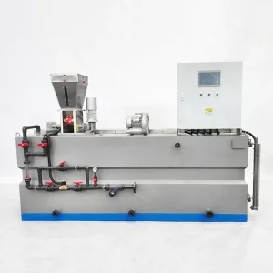 Máquina de Dosagem para Preparação de Polímero de Três Câmaras para Estação de Tratamento de Esgoto Municipal