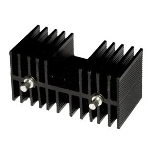 Black Anodized Aluminum Extrusion Enclosure for Hardware Solar Controller and Power Supply