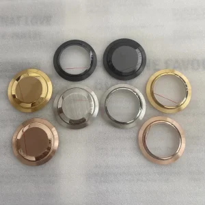 32.8/35.3mm Stainless Steel Watch Cases Bottom Back Cover Valuable Part for Watch Repair and Replacement